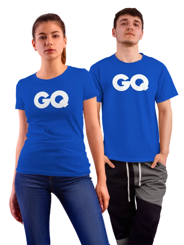 Футболка GQ — Синяя, фото 1
