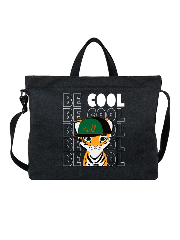 Сумка тигр в бейсболке be cool — Чёрная, фото 1