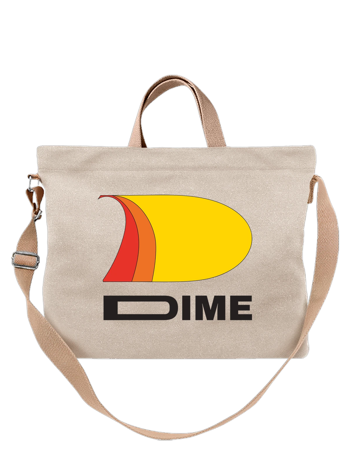 Сумка Dime белая с принтом — уличная одежда — Белая, фото 1