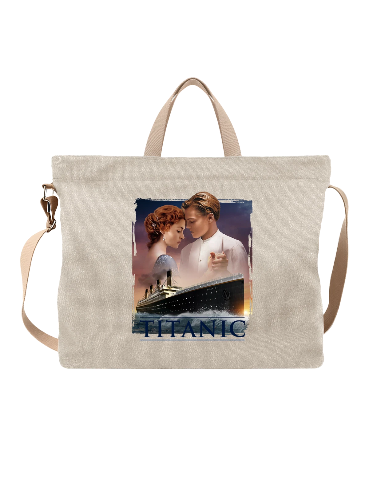 Сумка Титаник Titanic белая с принтом — футболка подростку — Белая, фото 1