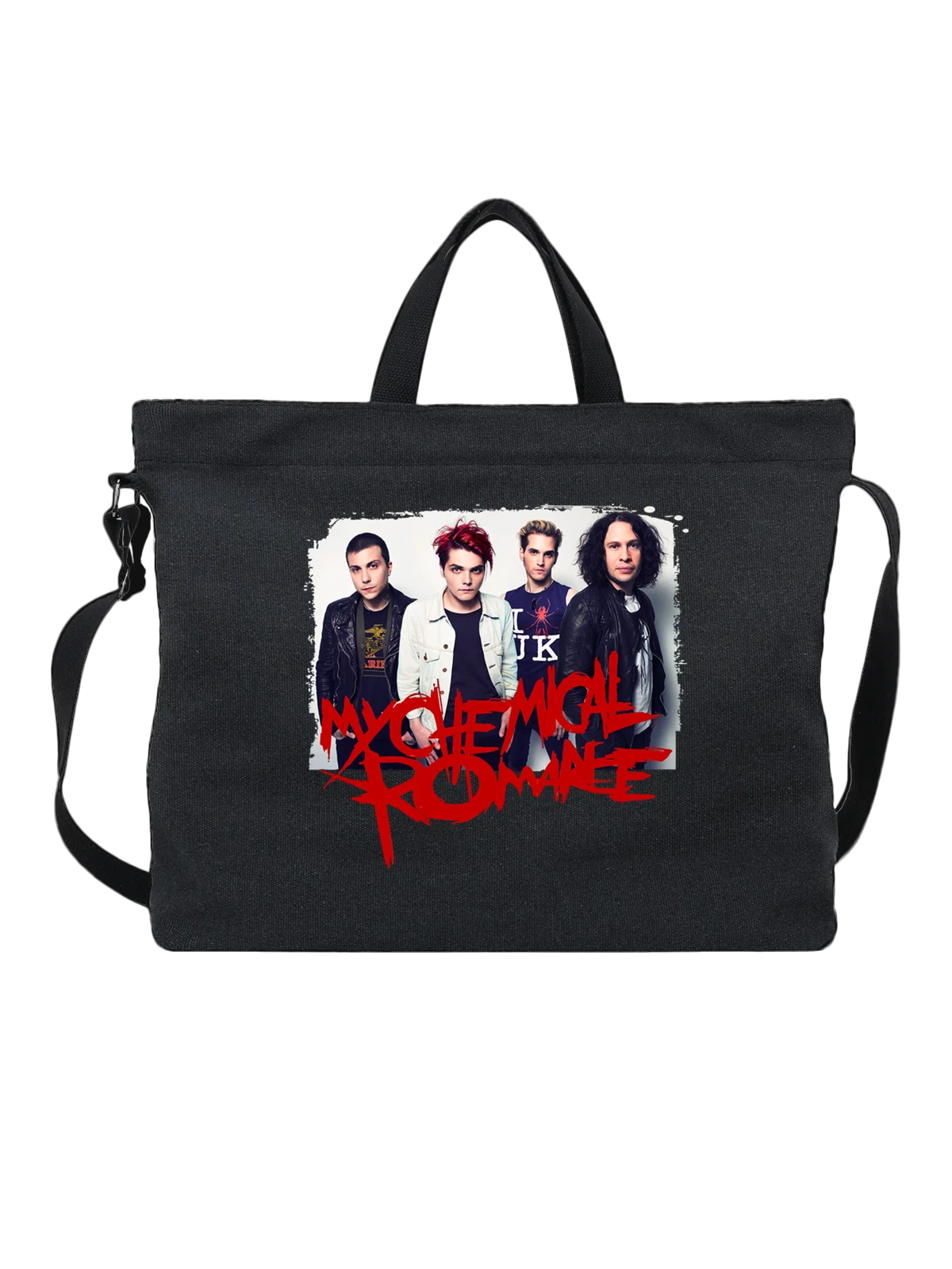 Сумка C My Chemical Romance чёрная с принтом — футболка подростку — Чёрная, фото 1