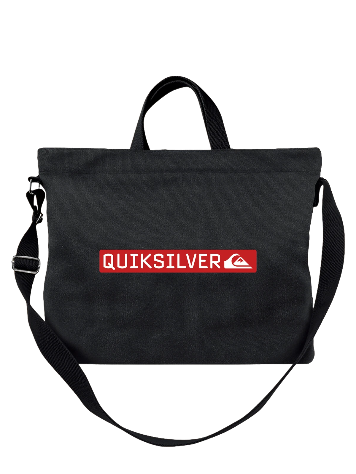 Сумка Quicksilver чёрная с принтом — серфбординг и сноуборд — Чёрная, фото 1