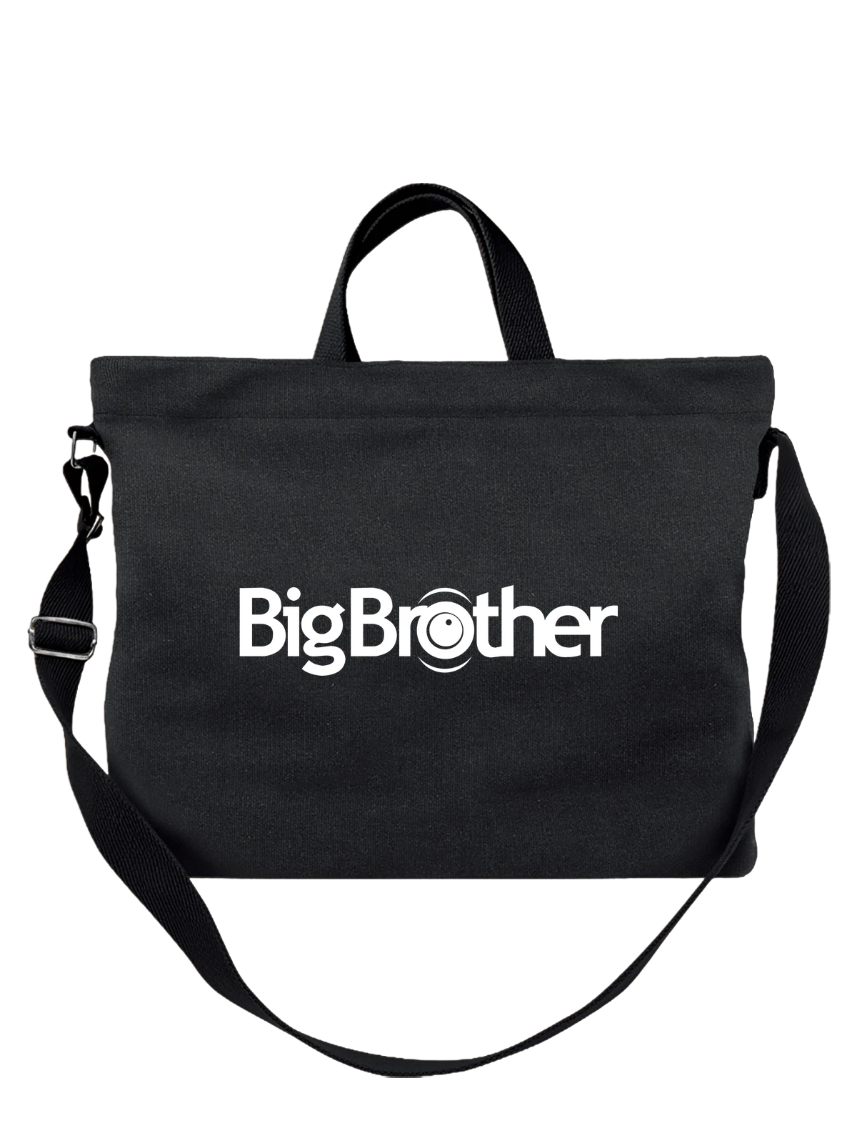 Сумка Brother чёрная с принтом — типографический логотип — Чёрная, фото 1