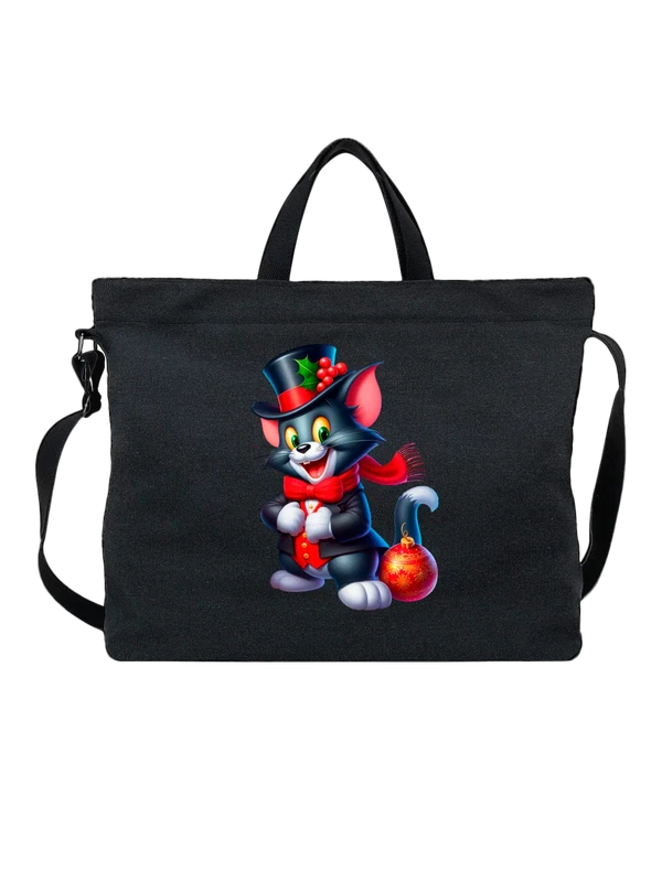 Сумка Том и Джерри Tom and Jerry новогодняя — Чёрная, фото 1
