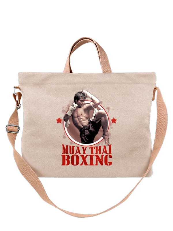 Сумка с надписью muay thai boxing — Белая, фото 1