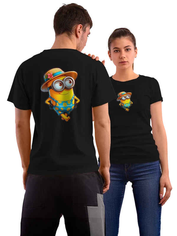 Футболка Миньон Minion на море — Чёрная, фото 1