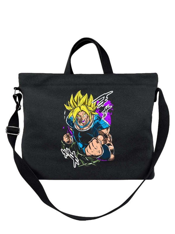Сумка Super Saiyan Goku в боевой стойке Dragon Ball — Чёрная, фото 1