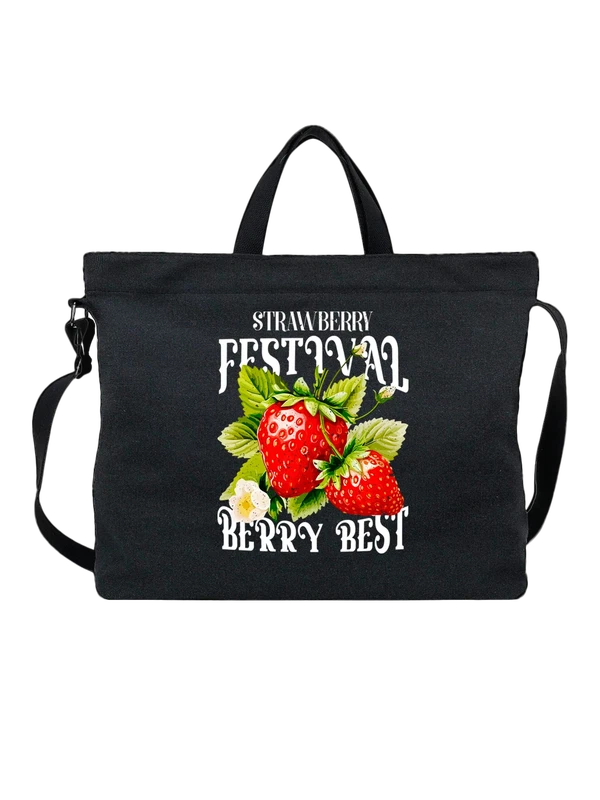 Сумка клубника strawberry — Чёрная, фото 1
