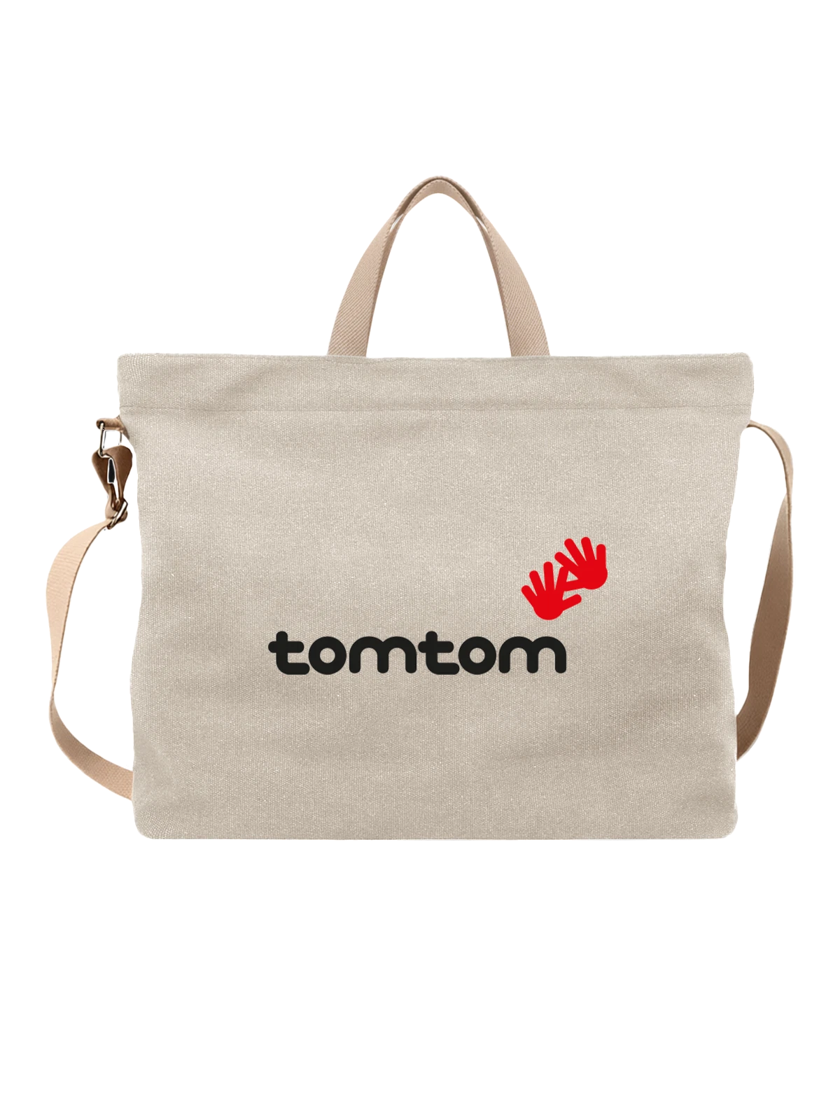 Сумка TomTom белая с принтом — автомобильный навигатор — Белая, фото 1