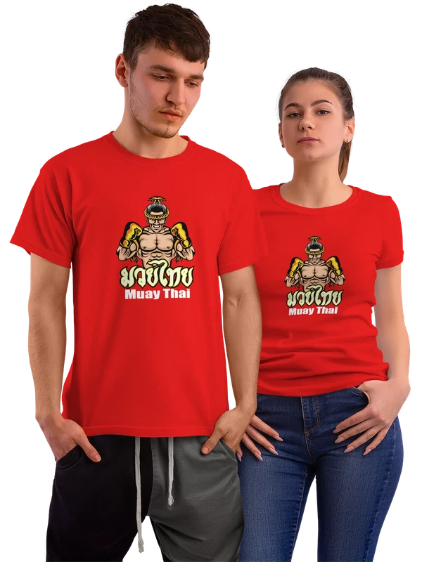 Футболка тайский бокс muay thai — Красная, фото 1