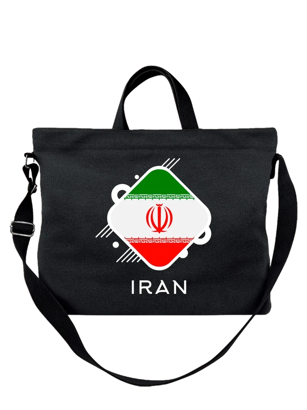Сумка флаг Ирана Iran — Чёрная, фото 1
