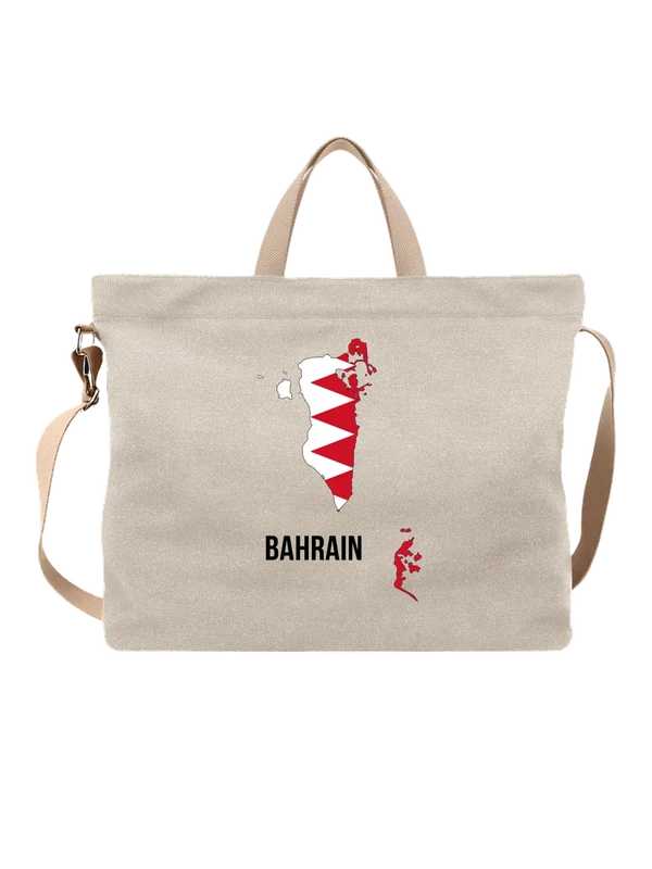 Сумка с флагом Бахрейна Bahrain — Белая, фото 1