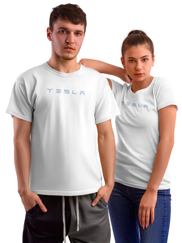 Футболка Tesla — Белая, фото 1