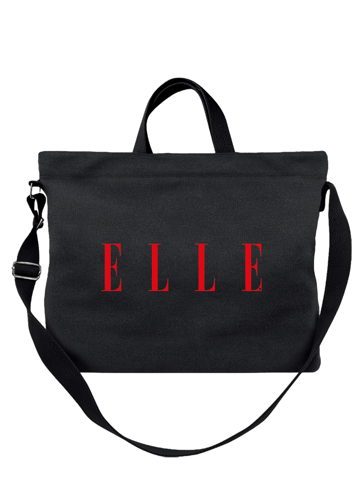 Сумка ELLE чёрная с принтом — подиум и дизайнеры — Чёрная, фото 1