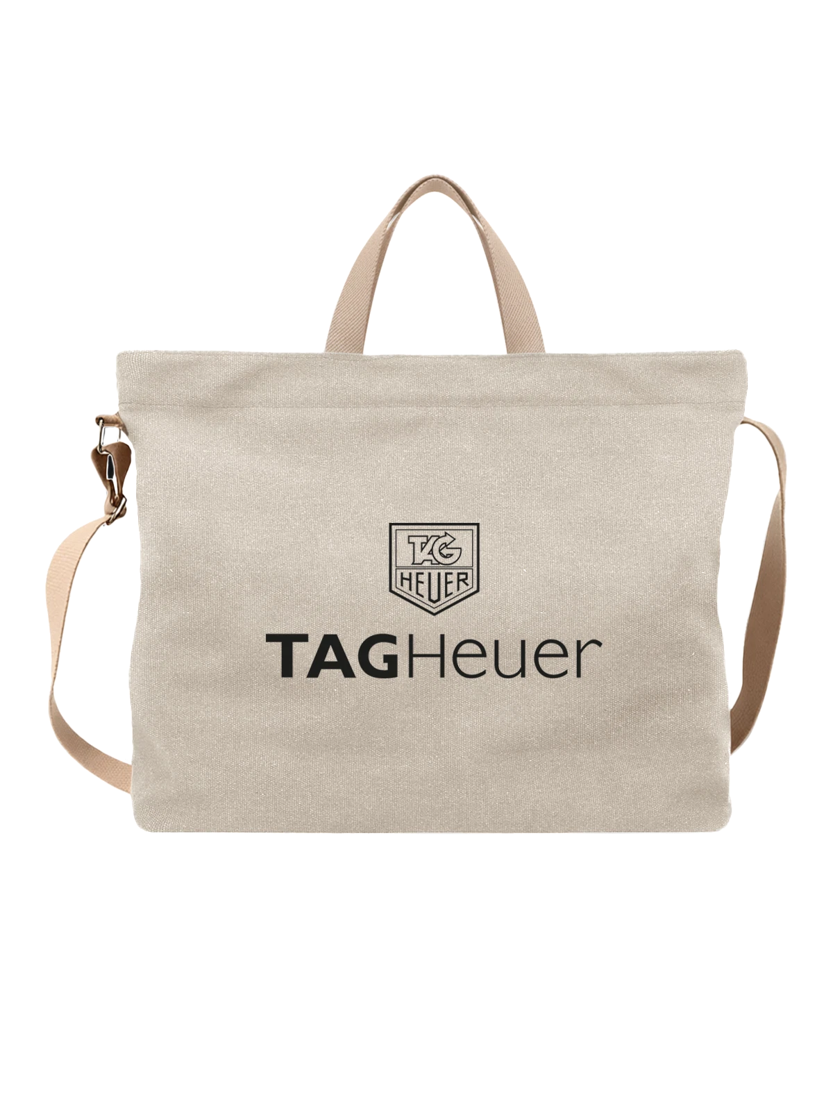 Сумка TAG Heuer белая с принтом — автоспорт и гонки — Белая, фото 1