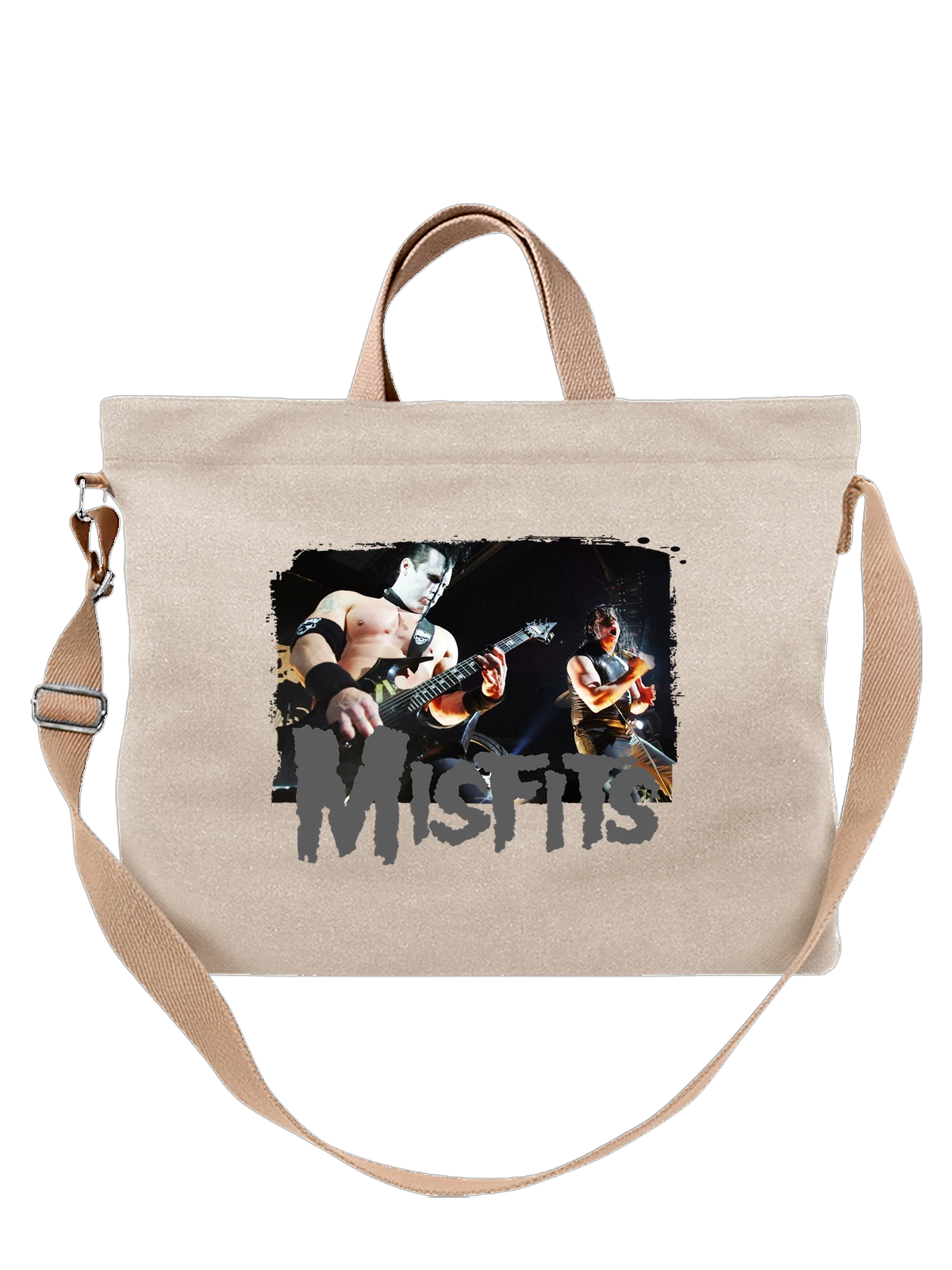 Сумка Misfits Мисфитс белая с принтом — футболка подростку — Белая, фото 1