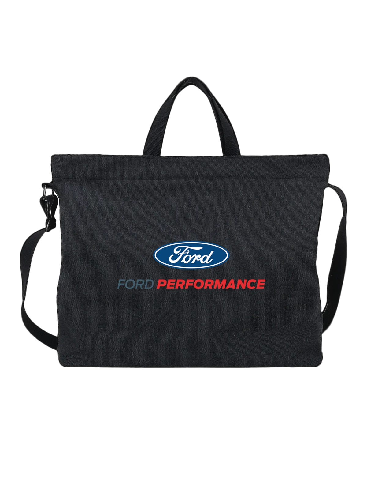 Сумка Ford чёрная с принтом — контрастный принт — Чёрная, фото 1