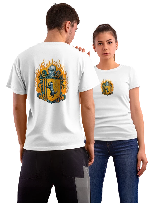 Футболка Хаффлпафф Гарри Поттер Harry Potter — Белая, фото 1