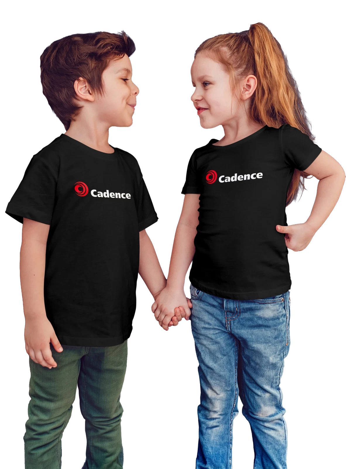 Футболка детская Cadence чёрная с принтом — инженерная тематика — Чёрная, фото 1