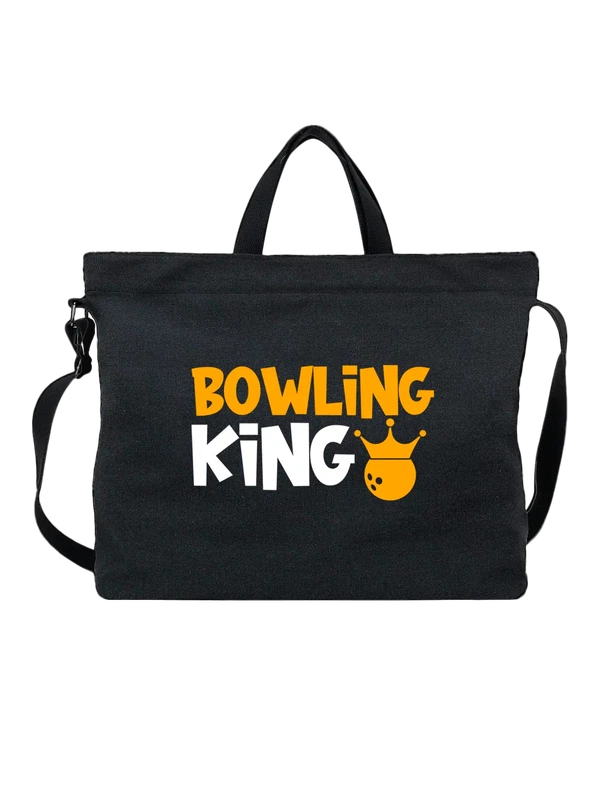 Сумка надпись bowling king — Чёрная, фото 1