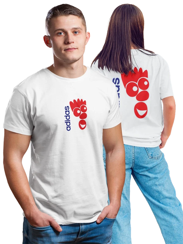Футболка Adidas — Белая, фото 1