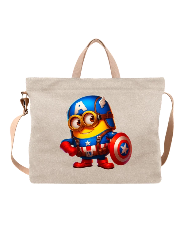 Сумка Миньон Minion Капитан Америка Captain America — Белая, фото 1