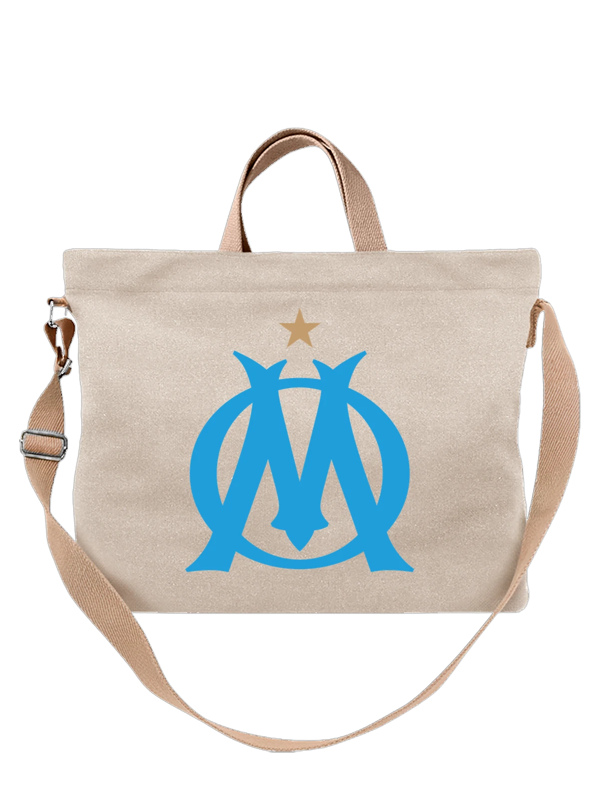Сумка Olympique Marseille белая с принтом — Лига 1 — Белая, фото 1