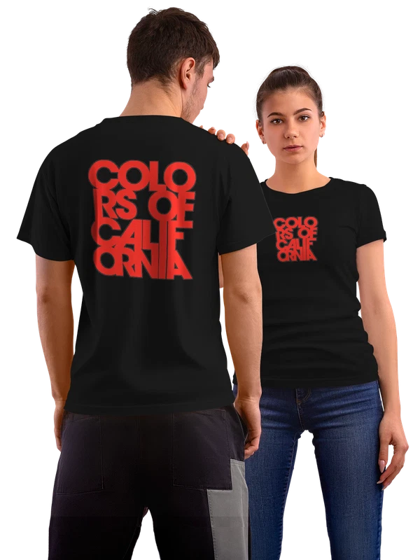 Футболка Colors of California — Чёрная, фото 1