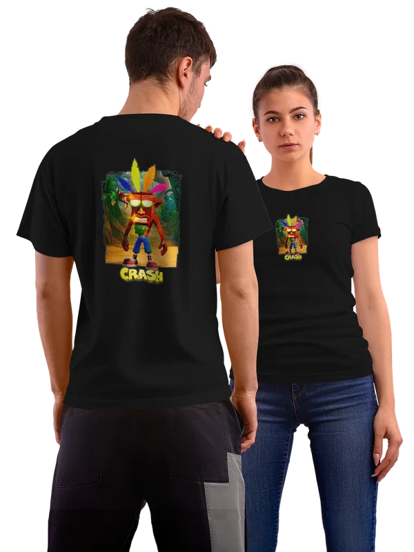 Футболка Crash bandicoot — Чёрная, фото 1