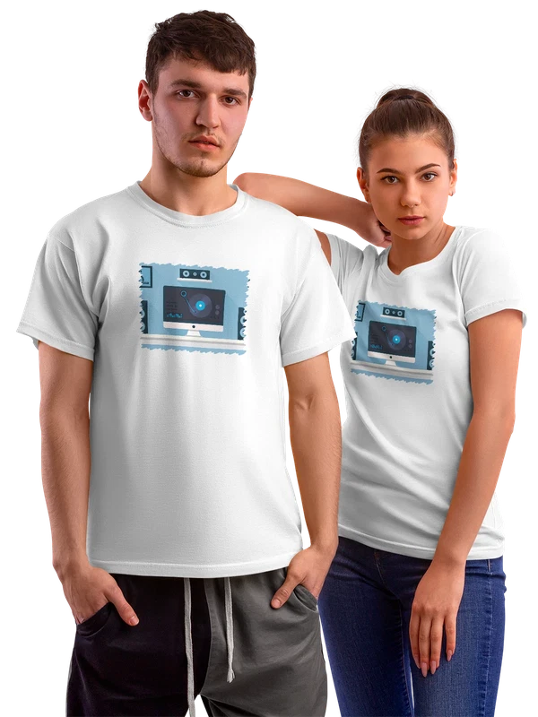 Футболка Музыка Hi Fi — Белая, фото 1