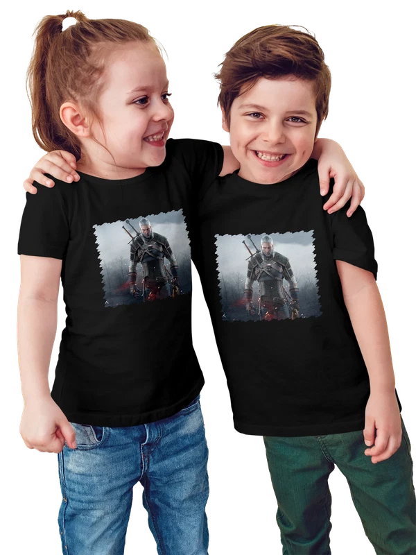 Футболка The Witcher 3 Wild Hunt Geralt of Rivia — Чёрная, фото 1