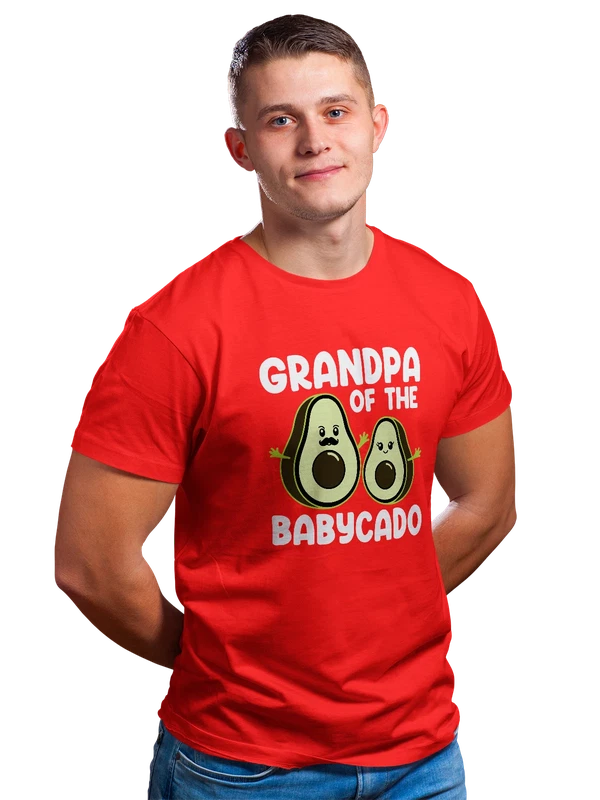 Футболка с авокадо babycado — Красная, фото 1