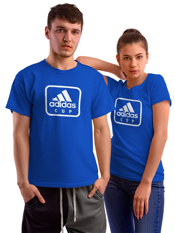 Футболка Adidas — Синяя, фото 1