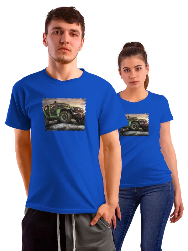 Футболка Wrangler Unlimited Rubicon Moparized Jeep — Синяя, фото 1
