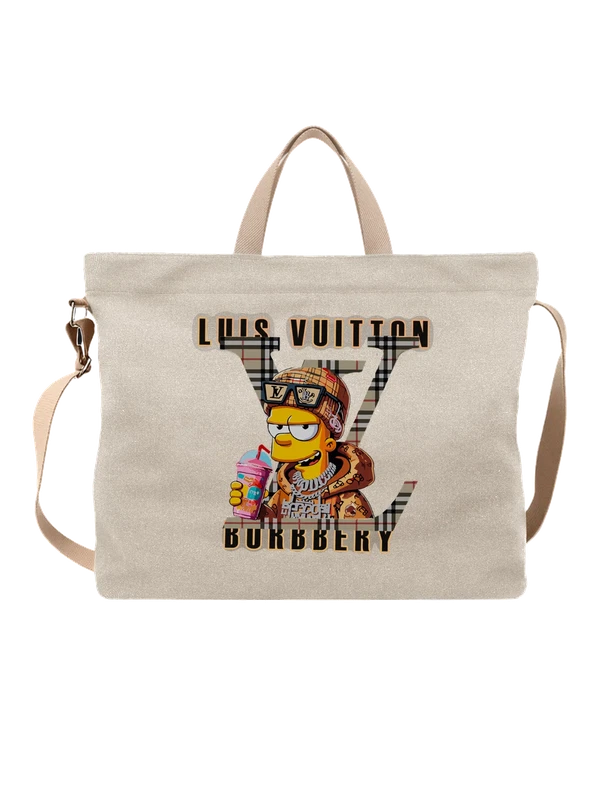 Сумка Лил Узи Верт в одежде Burberry и с мороженым — Белая, фото 1