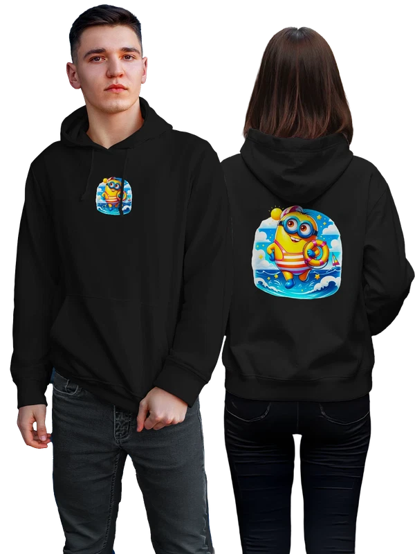 Худи с Миньоном в отпуске Minion — Чёрная, фото 1
