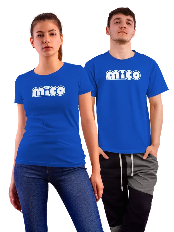 Футболка Mico — Синяя, фото 1