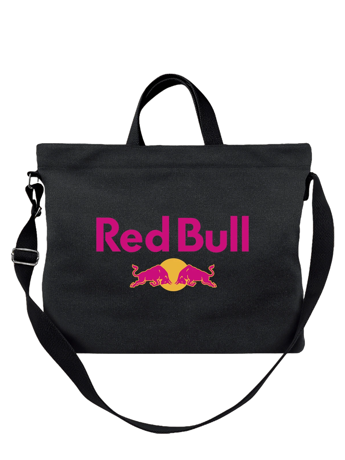 Сумка Red Bull чёрная с принтом — заряд бодрости — Чёрная, фото 1