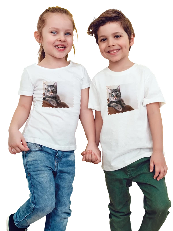 Футболка Животные Кот — Белая, фото 1