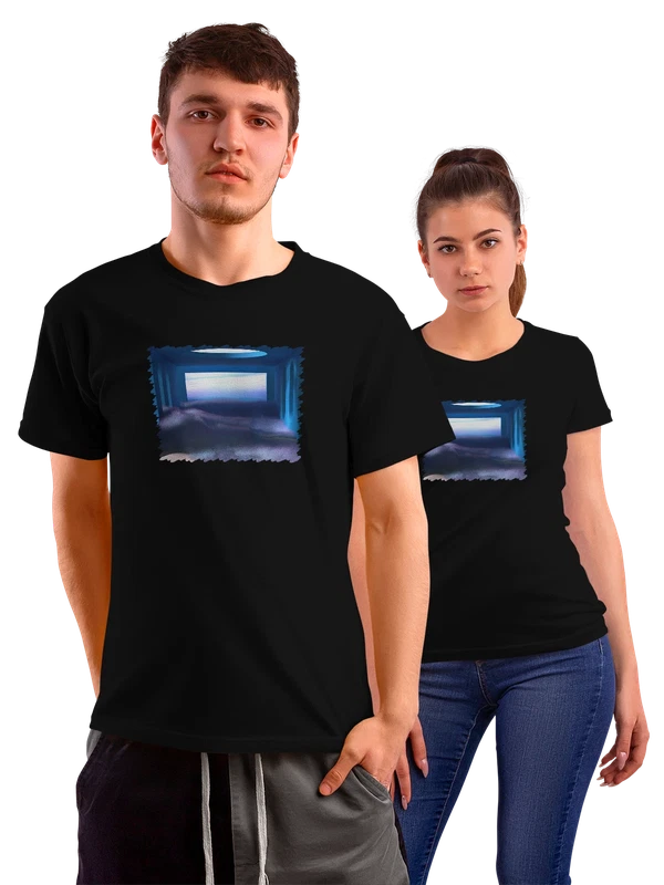 Футболка Фантастика Microsoft Design Surreal — Чёрная, фото 1
