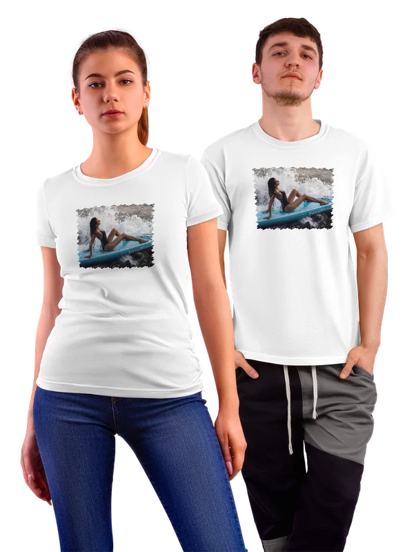 Футболка Девушка — Белая, фото 1
