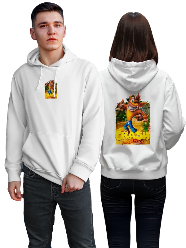 Худи Crash bandicoot — Белая, фото 1