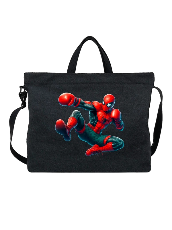 Сумка Человек Паук Spider Man боксер — Чёрная, фото 1