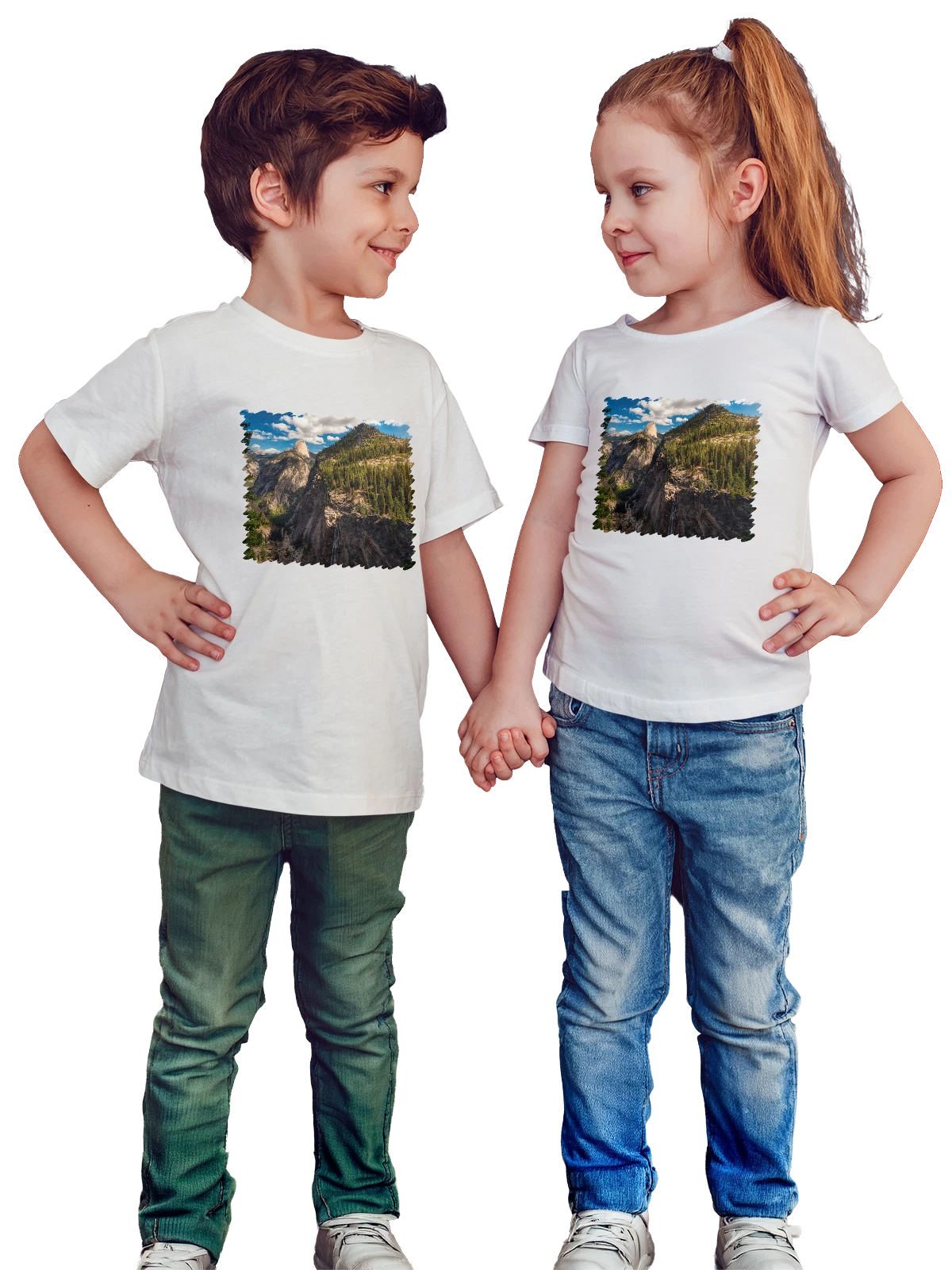 Футболка детская Природа США белая с принтом — путешествия — Белая, фото 1