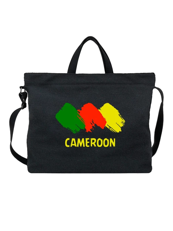 Сумка флаг Камеруна Cameroon — Чёрная, фото 1