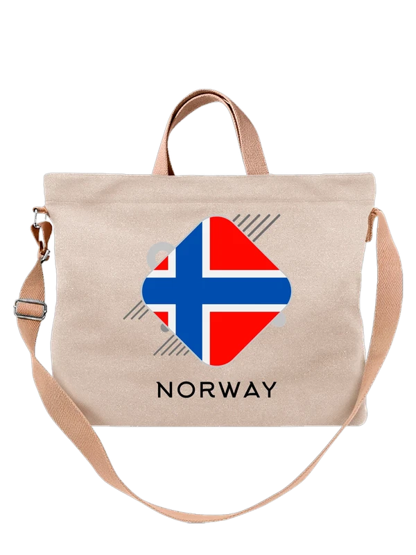 Сумка флаг Норвегии Norway — Белая, фото 1