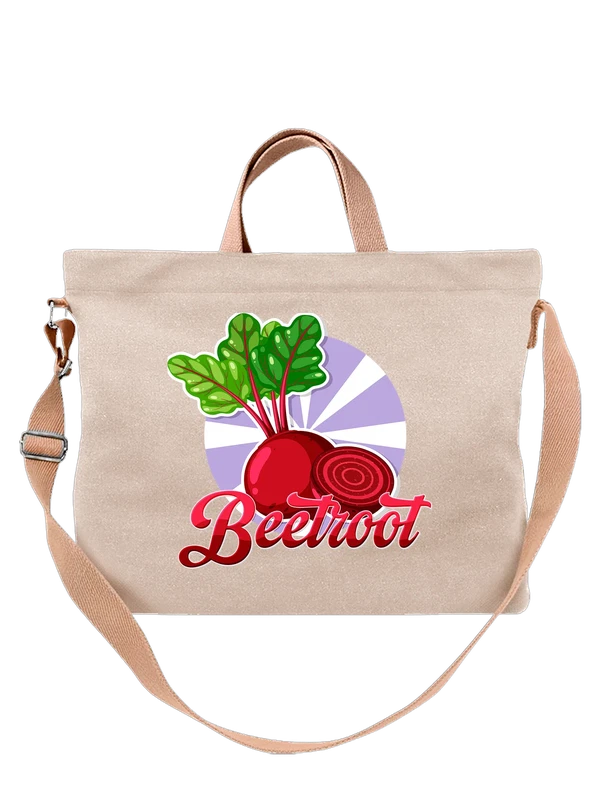 Сумка свекла надпись beetroot — Белая, фото 1
