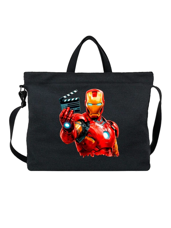 Сумка Железный Человек Iron Man — Чёрная, фото 1