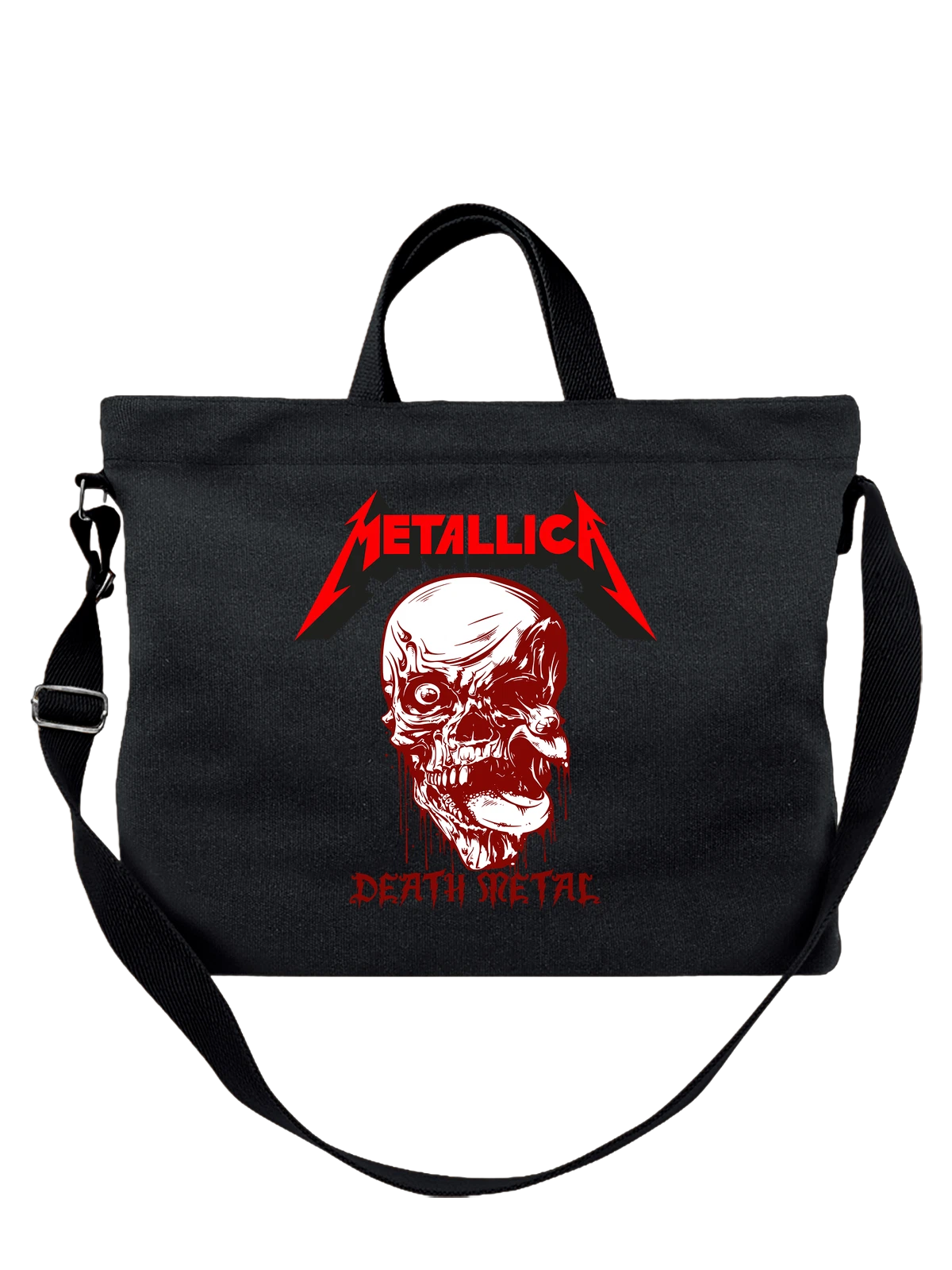 Сумка Metallica death metal чёрная с принтом — гитарная музыка — Чёрная, фото 1