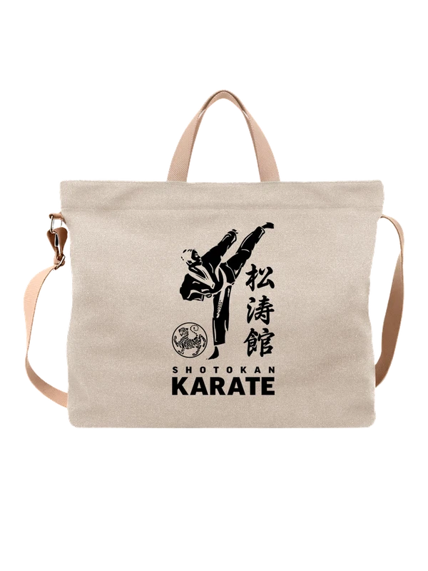 Сумка с бойцом shotokan karate — Белая, фото 1
